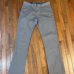 Men’s Gray Volcom Chino Casual Dress Pants